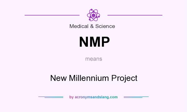 What does NMP mean? It stands for New Millennium Project