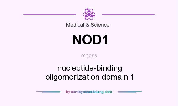 What does NOD1 mean? It stands for nucleotide-binding oligomerization domain 1