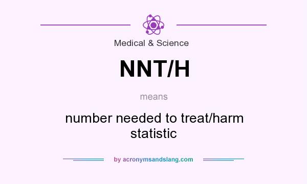 What does NNT/H mean? It stands for number needed to treat/harm statistic