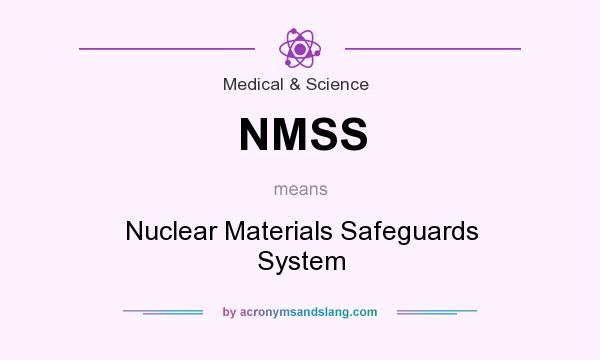 What does NMSS mean? It stands for Nuclear Materials Safeguards System
