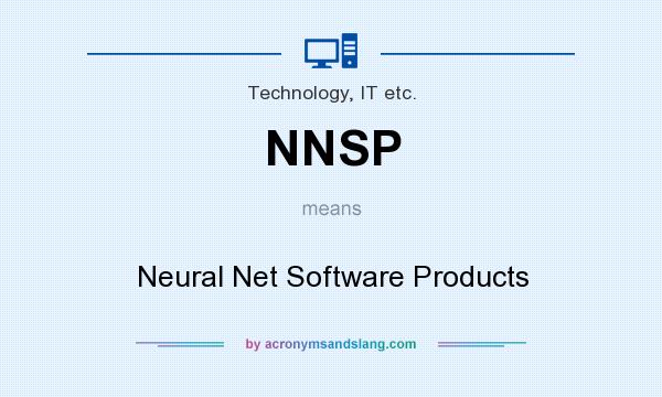 What does NNSP mean? It stands for Neural Net Software Products