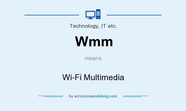 What does Wmm mean? It stands for Wi-Fi Multimedia