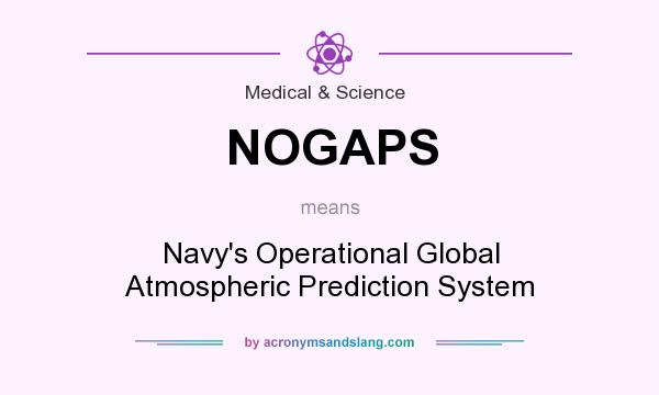 What does NOGAPS mean? It stands for Navy`s Operational Global Atmospheric Prediction System