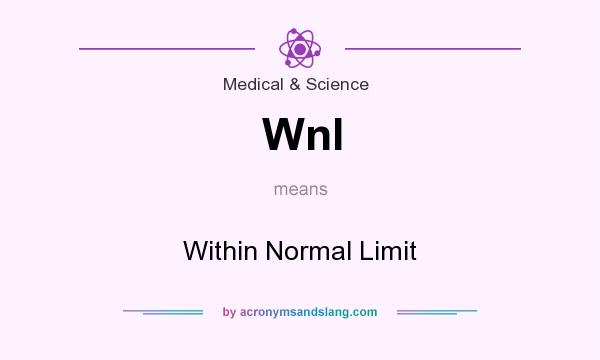 What does Wnl mean? It stands for Within Normal Limit