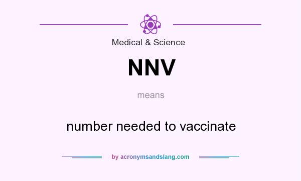 What does NNV mean? It stands for number needed to vaccinate