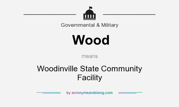 What does Wood mean? It stands for Woodinville State Community Facility