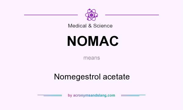 What does NOMAC mean? It stands for Nomegestrol acetate