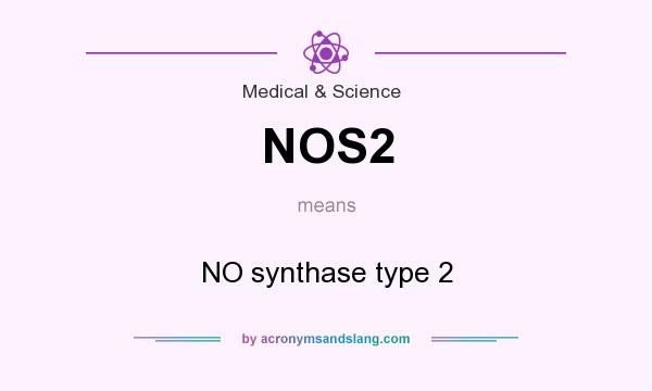 What does NOS2 mean? It stands for NO synthase type 2
