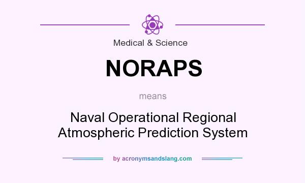 What does NORAPS mean? It stands for Naval Operational Regional Atmospheric Prediction System