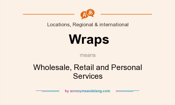What does Wraps mean? It stands for Wholesale, Retail and Personal Services