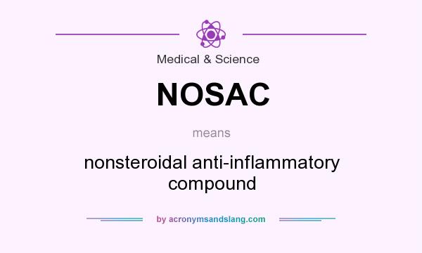 What does NOSAC mean? It stands for nonsteroidal anti-inflammatory compound