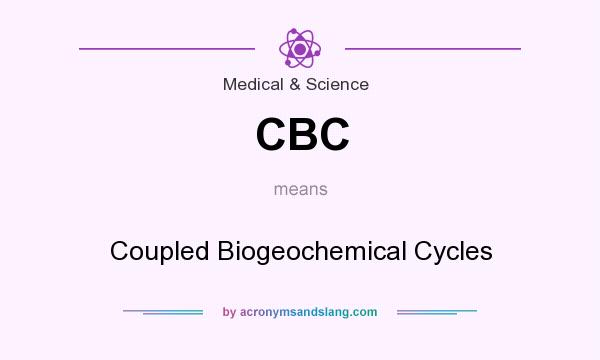 What does CBC mean? It stands for Coupled Biogeochemical Cycles