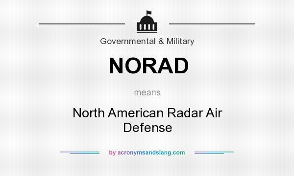 What does NORAD mean? It stands for North American Radar Air Defense