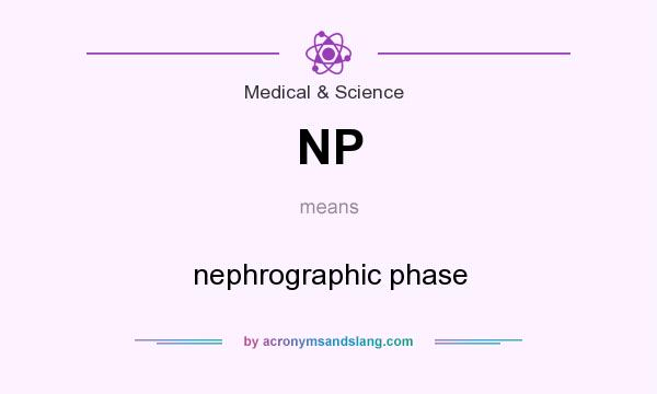 What does NP mean? It stands for nephrographic phase
