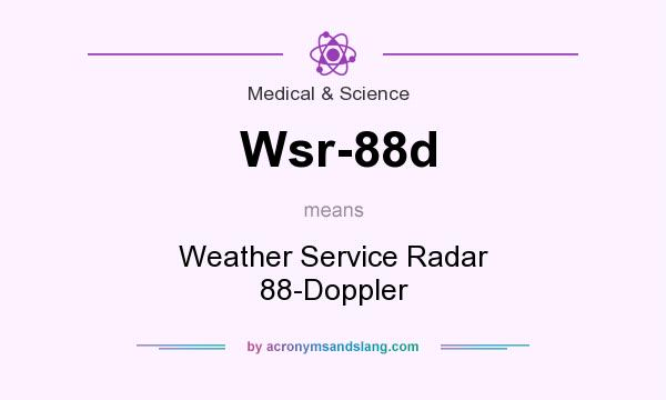 What does Wsr-88d mean? It stands for Weather Service Radar 88-Doppler