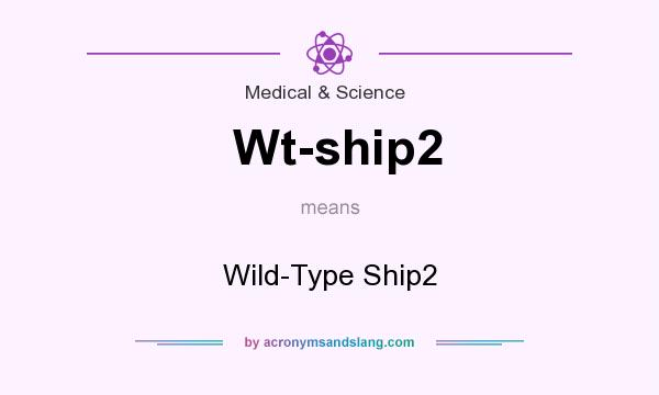 What does Wt-ship2 mean? It stands for Wild-Type Ship2