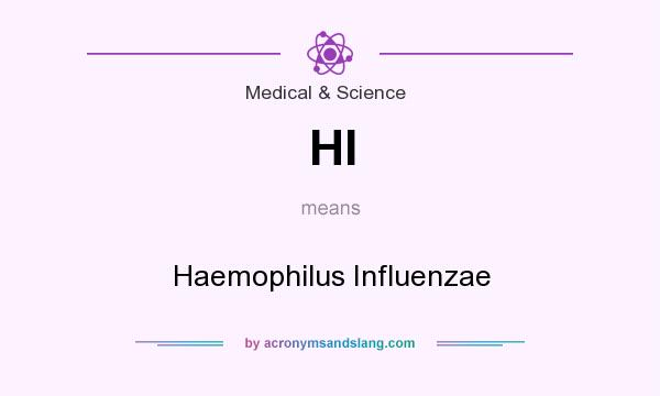 What does HI mean? It stands for Haemophilus Influenzae