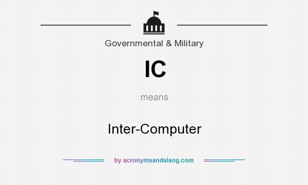 What does IC mean? It stands for Inter-Computer