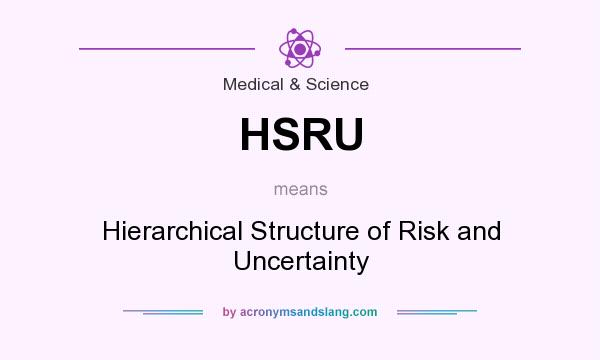 What does HSRU mean? It stands for Hierarchical Structure of Risk and Uncertainty
