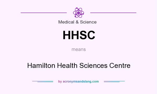 What does HHSC mean? It stands for Hamilton Health Sciences Centre