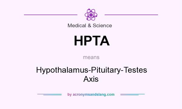 What does HPTA mean? It stands for Hypothalamus-Pituitary-Testes Axis