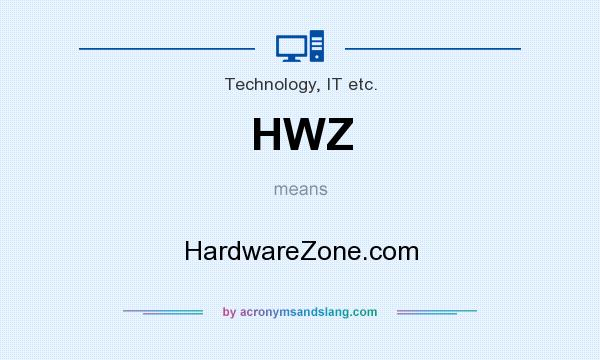 What does HWZ mean? It stands for HardwareZone.com