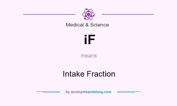 What does iF mean? It stands for Intake Fraction