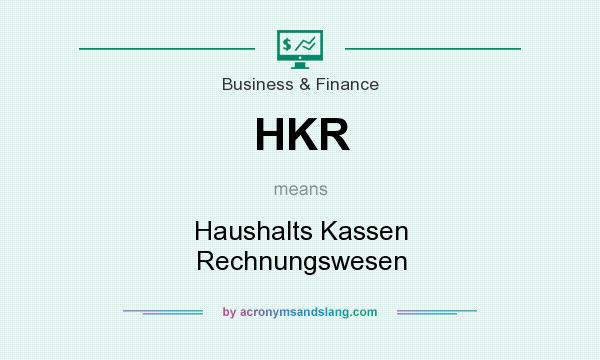 What does HKR mean? It stands for Haushalts Kassen Rechnungswesen
