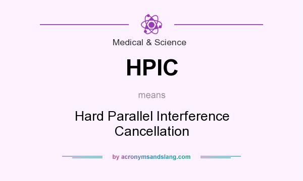 What does HPIC mean? It stands for Hard Parallel Interference Cancellation