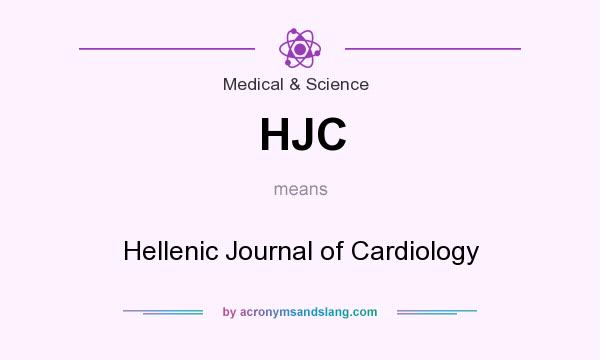 What does HJC mean? It stands for Hellenic Journal of Cardiology