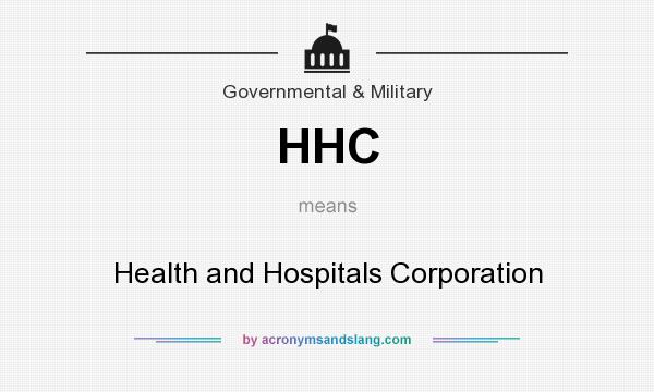 What does HHC mean? It stands for Health and Hospitals Corporation