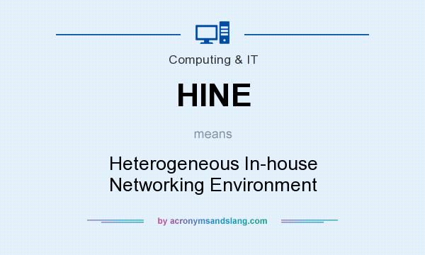 What does HINE mean? It stands for Heterogeneous In-house Networking Environment