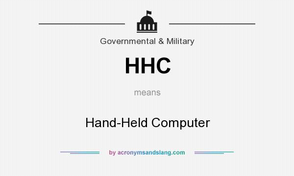 What does HHC mean? It stands for Hand-Held Computer