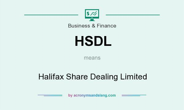 What does HSDL mean? It stands for Halifax Share Dealing Limited