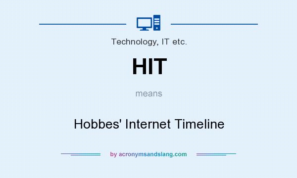 What does HIT mean? It stands for Hobbes` Internet Timeline