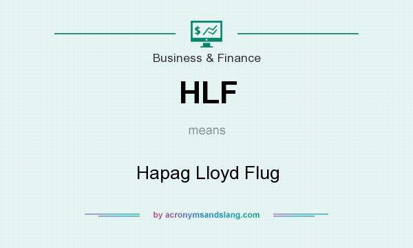 What does HLF mean? It stands for Hapag Lloyd Flug
