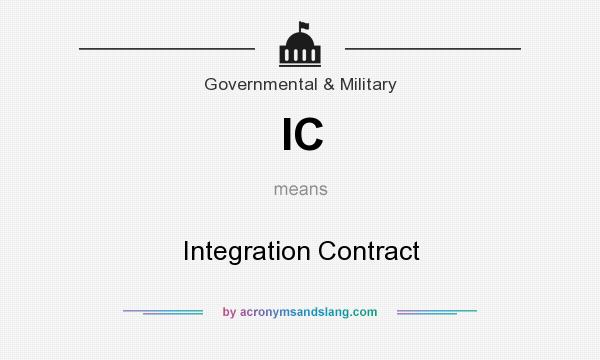 What does IC mean? It stands for Integration Contract