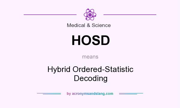 What does HOSD mean? It stands for Hybrid Ordered-Statistic Decoding