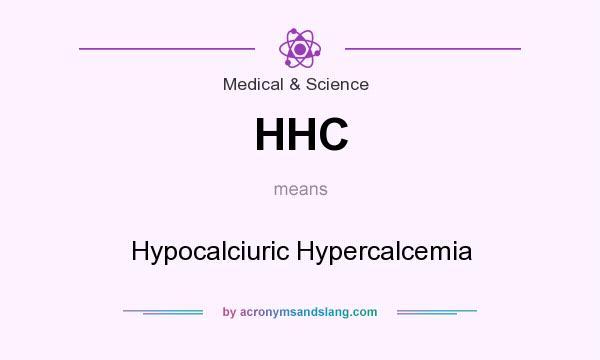 What does HHC mean? It stands for Hypocalciuric Hypercalcemia