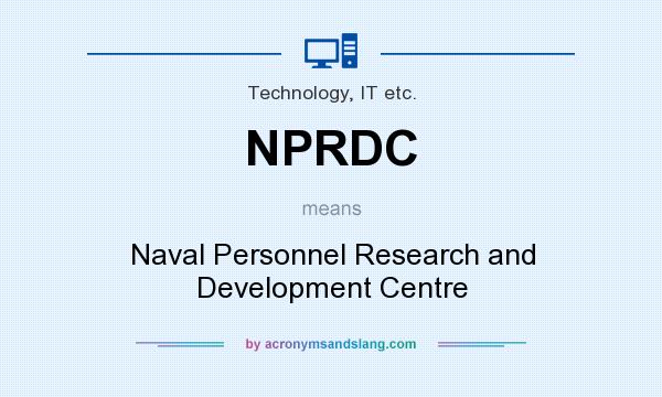 What does NPRDC mean? It stands for Naval Personnel Research and Development Centre