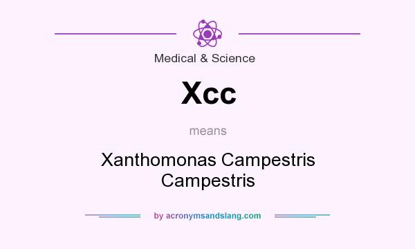 What does Xcc mean? It stands for Xanthomonas Campestris Campestris