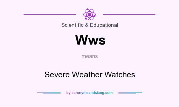 What does Wws mean? It stands for Severe Weather Watches