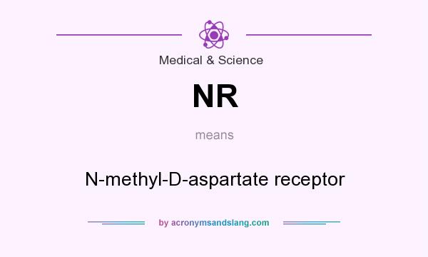 What does NR mean? It stands for N-methyl-D-aspartate receptor
