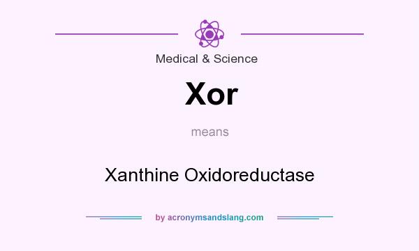 What does Xor mean? It stands for Xanthine Oxidoreductase
