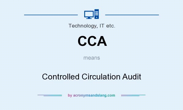 What does CCA mean? It stands for Controlled Circulation Audit