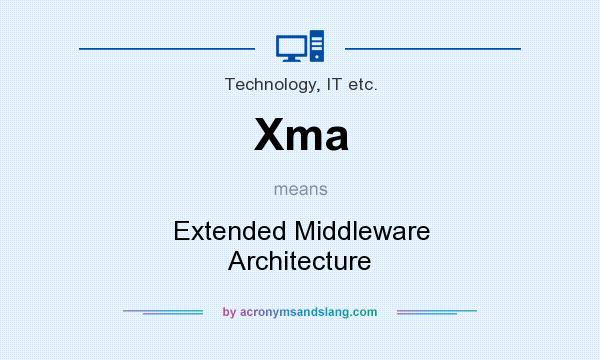 What does Xma mean? It stands for Extended Middleware Architecture