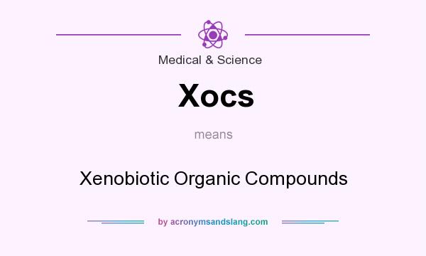 What does Xocs mean? It stands for Xenobiotic Organic Compounds