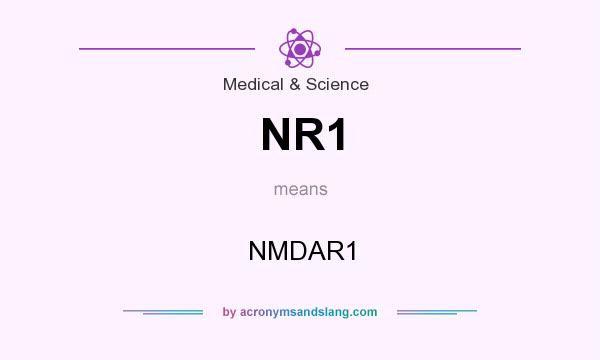 What does NR1 mean? It stands for NMDAR1
