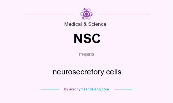 What does NSC mean? It stands for neurosecretory cells