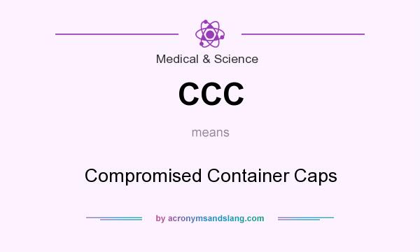 What does CCC mean? It stands for Compromised Container Caps